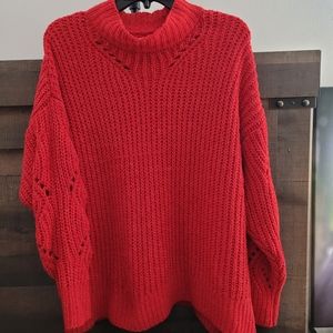 Maurices red sweater.